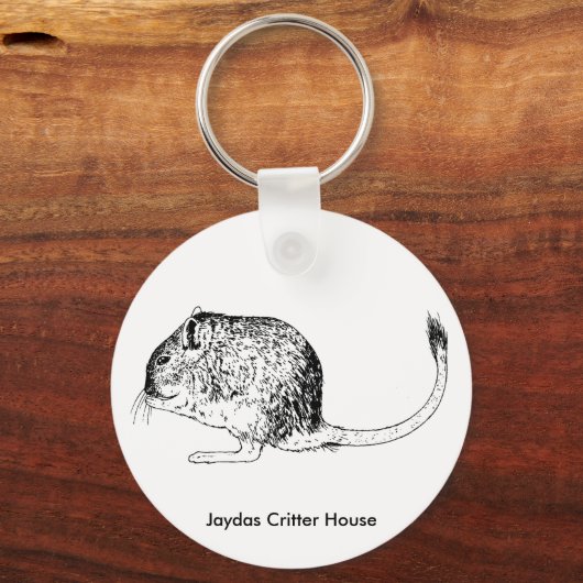 Degu Schlüsselanhänger (Vorderseite)