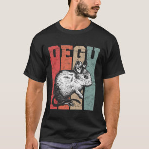 Degu Vintage Retro Nagetier-Geschenk T-Shirt