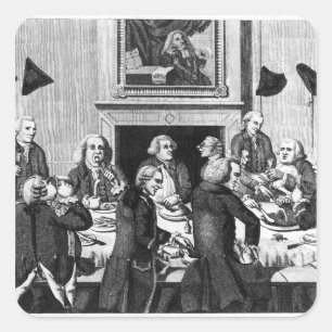 Degustation, 1782 quadratischer aufkleber