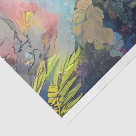 Degustation der Meeresschildkröte unter Wasser Seidenpapier (Ausschnitt)