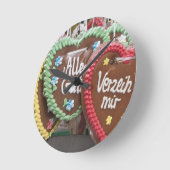 Degustationsgebäck Runde Wanduhr (Winkel)