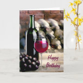 Degustationszeit zum Geburtstag Karte (Gelbe Blume)