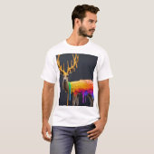 "Deh with Rainbow Tropfen Design: Bold and Artisti T-Shirt (Vorne ganz)