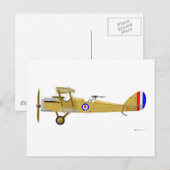 DeHavilland DH-4 Cat009M Postkarte (Vorne/Hinten)