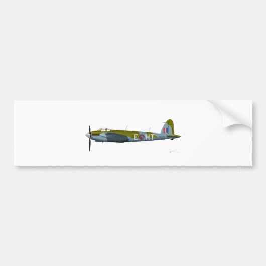 DeHavilland DH-98 Moskito Autoaufkleber (Vorne)