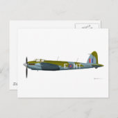 DeHavilland DH-98 Mosquito Postkarte (Vorne/Hinten)