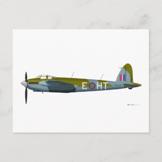DeHavilland DH-98 Mosquito Postkarte (Vorderseite)