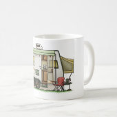 Dehnbarer Hybred Anhänger-Camper Kaffeetasse (VorderseiteRechts)
