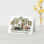 Dehnbarer Hybred Anhänger-Camper Karte (Gelbe Blume)