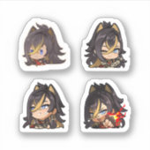 Dehya Genshin Impact 4er Stickerbogen Aufkleber (Vorderseite)