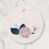 Dehydrangea und Blätter der Marine aus staubigen R Geschenkanhänger (Vorderseite)