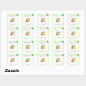 *~* *~Dehydrated Veggie Vegetables AP30 Quadratischer Aufkleber (Blatt)