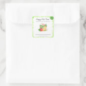 *~* *~Dehydrated Veggie Vegetables AP30 Quadratischer Aufkleber (Tasche)