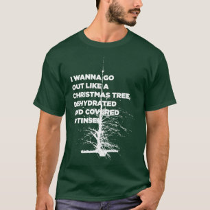 Dehydriert und mit Flitter bedeckt Frohe Weihnacht T-Shirt