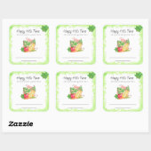 *~* Dehydrierte Gemüse aus Veggie Quadratischer Aufkleber (Blatt)