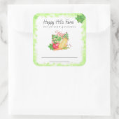 *~* Dehydrierte Gemüse aus Veggie Quadratischer Aufkleber (Tasche)