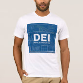 DEI-Arbeitskonzept Technischer Zeichn-T - Shirt (Vorderseite)