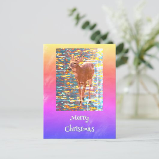 Dei Christmas Postcard Postkarte (Stehend Vorderseite)