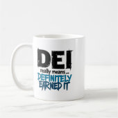 Dei Definitely Earned It Motivational  Kaffeetasse (Links)