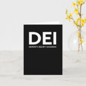 Dei-Diversity-Equity-Aufkleber Karte (Gelbe Blume)