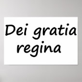Dei gratia regina poster (Vorne)