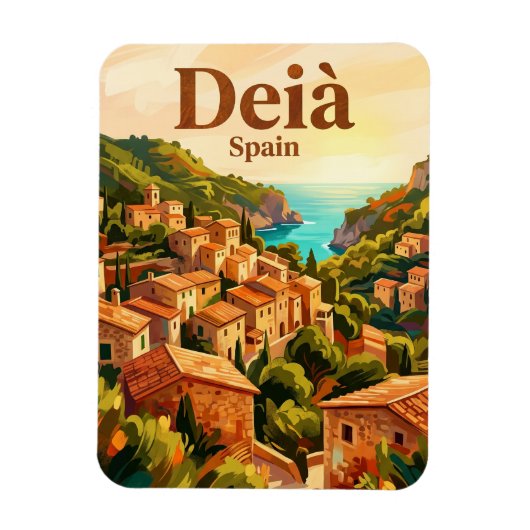 Deià Spanien Magnet (Vertikal)