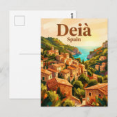 Deià Spanien Postkarte (Vorne/Hinten)