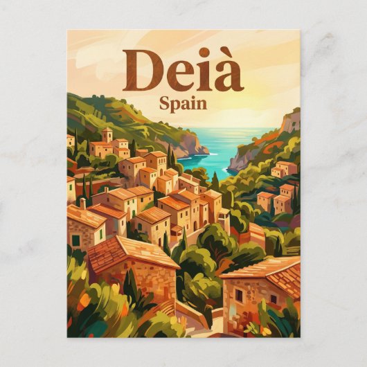 Deià Spanien Postkarte (Vorderseite)