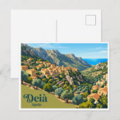 Deià Spanien Postkarte (Vorne/Hinten)