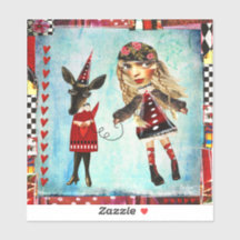 Deidre und ihre Doe Art Stickers - mehrere Größen