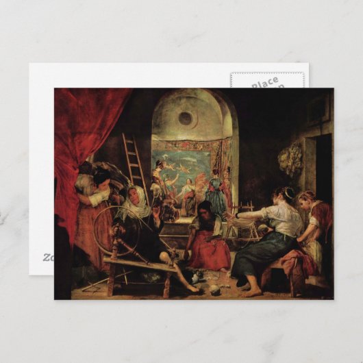 Deigo Velazquez Malerei Postkarte (Vorne/Hinten)