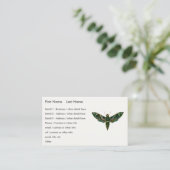 Deilephila Nerii - Oleander Hawk-Moth Visitenkarte (Stehend Vorderseite)