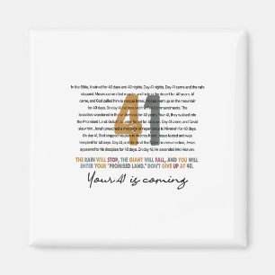 Dein 41 kommt Gottes Glaube Christlich Magnet