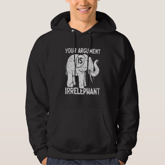 Dein Argument ist irrelevant Hoodie (Vorderseite)