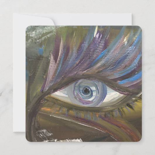 Dein Auge ist der Spiegel deiner Seele Einladung (Vorderseite)