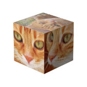 Dein Begleiter: Benutzerdefinierter Foto-Cube Würfel (Rückseite Schrägansicht)