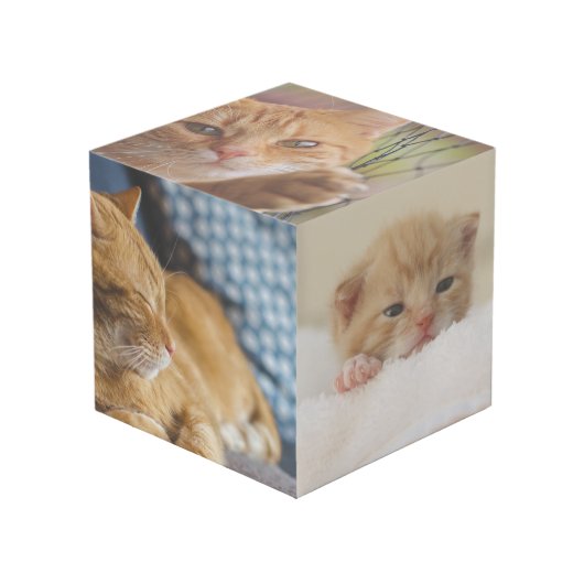 Dein Begleiter: Benutzerdefinierter Foto-Cube Würfel (Vorderseite Schrägansicht)