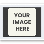 Dein Bild hier Aufkleber (Vorderseite)