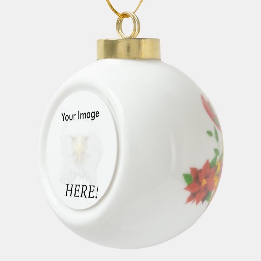 Dein Bild hier Keramik Kugel-Ornament (Rechts)