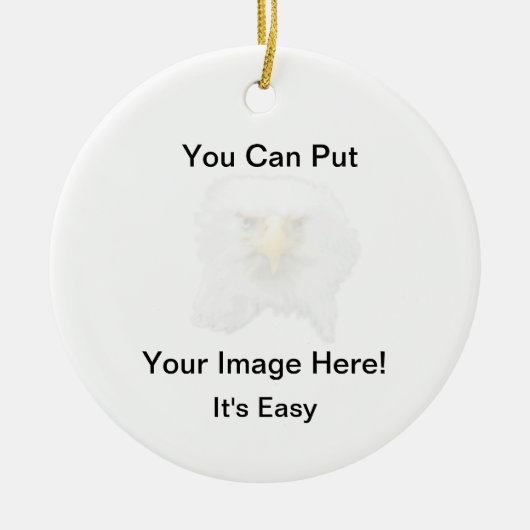 Dein Bild hier Keramik Ornament (Vorne)