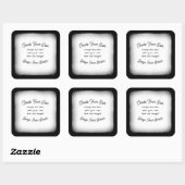 Dein Bild hier- Quadratischer Aufkleber (Blatt)