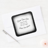 Dein Bild hier- Quadratischer Aufkleber (Umschlag)