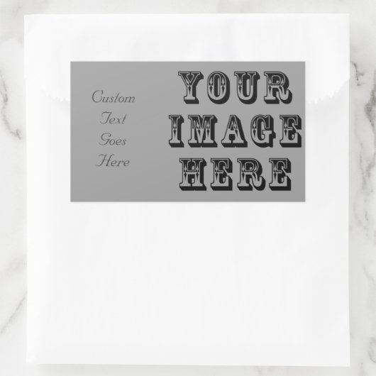 Dein Bild hier Rechteckiger Aufkleber (Tasche)