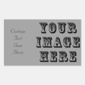 Dein Bild hier Rechteckiger Aufkleber (Vorderseite)