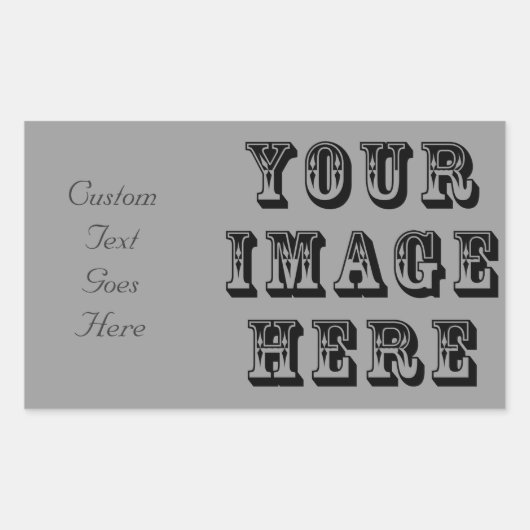 Dein Bild hier Rechteckiger Aufkleber (Vorderseite)