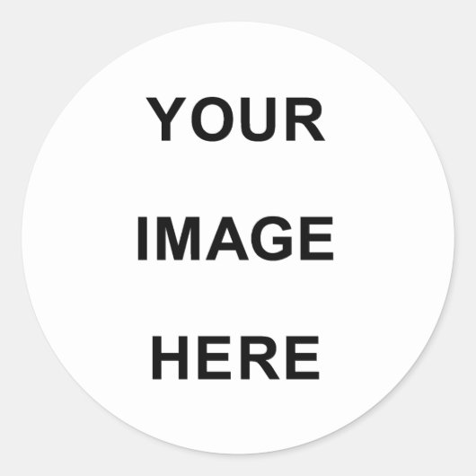 Dein Bild hier Runder Aufkleber (Vorderseite)