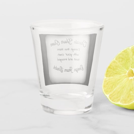 Dein Bild hier- Schnapsglas (Rückseite)