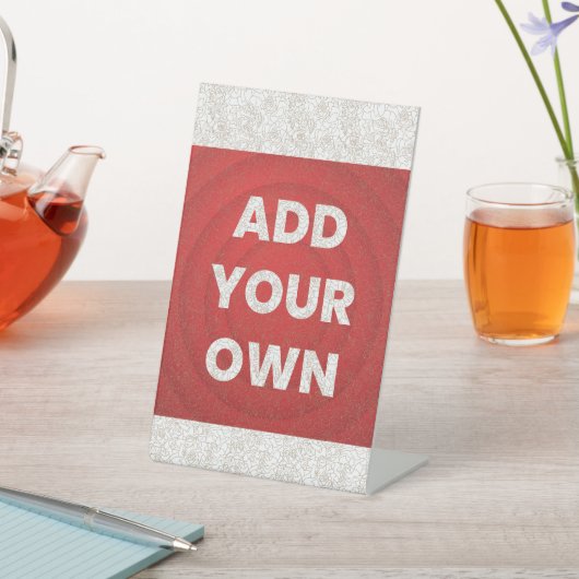 Dein Bild hier Sockelschild (In SItu)