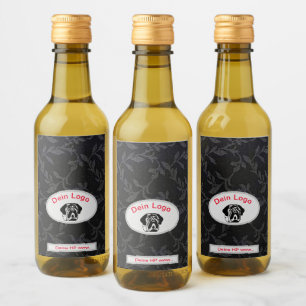 Dein Bild Mastiff Bulldog Logo Wein Etiketten