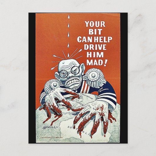 Dein Bit kann ihm helfen, ihn Mad zu fahren! Postkarte (Vorderseite)